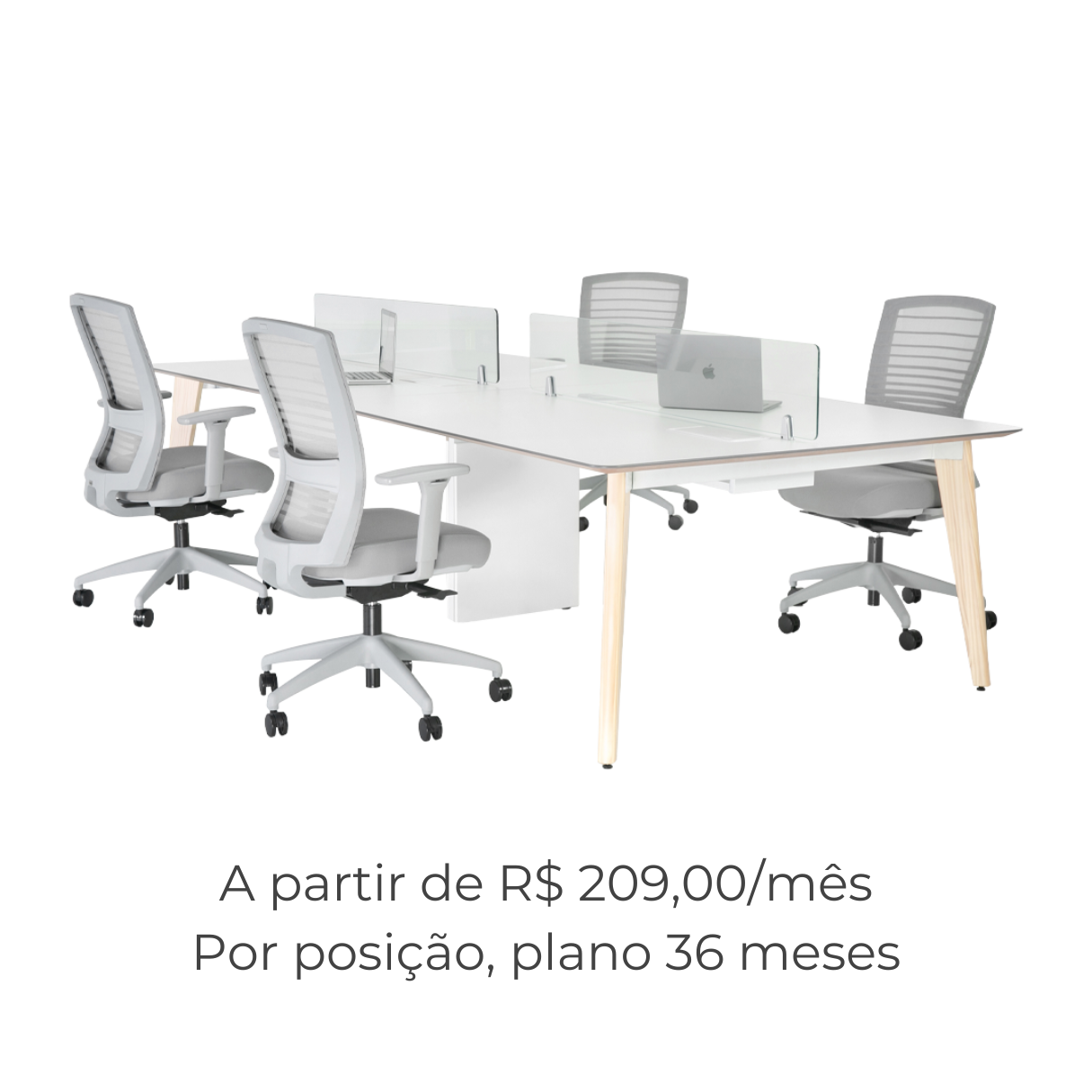 Mesa Plataforma Ofis Riccó Móveis