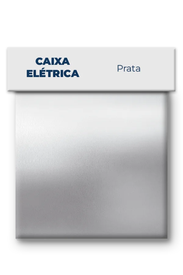 Caixa elétrica – Prateado