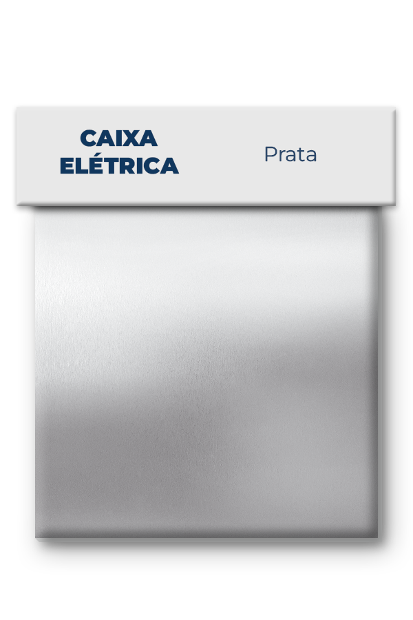 Caixa elétrica – Prateado