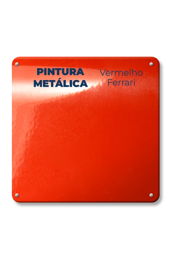 Pintura metálica – Vermelho Ferrari