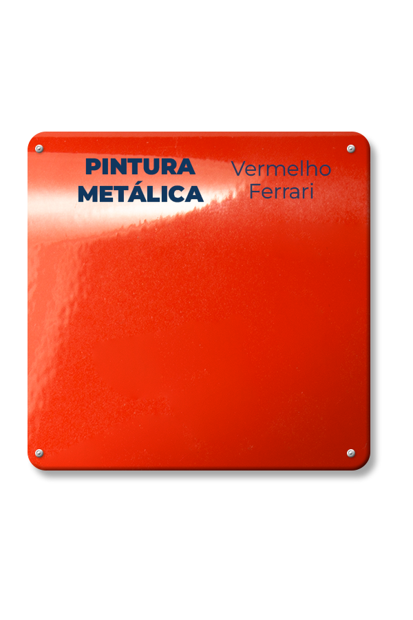 Pintura metálica – Vermelho Ferrari