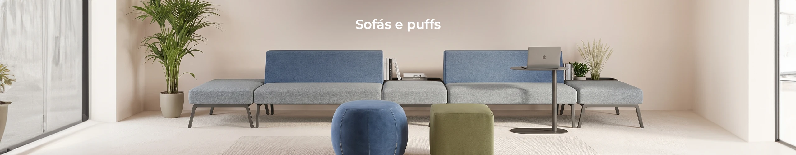 Sofás e puffs